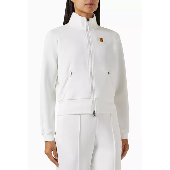 Nike Jackets & Blazers - Nike Dri-FIT Standard Fit Long Sleeve Full Zip Tennis Jacket White Women's XS
